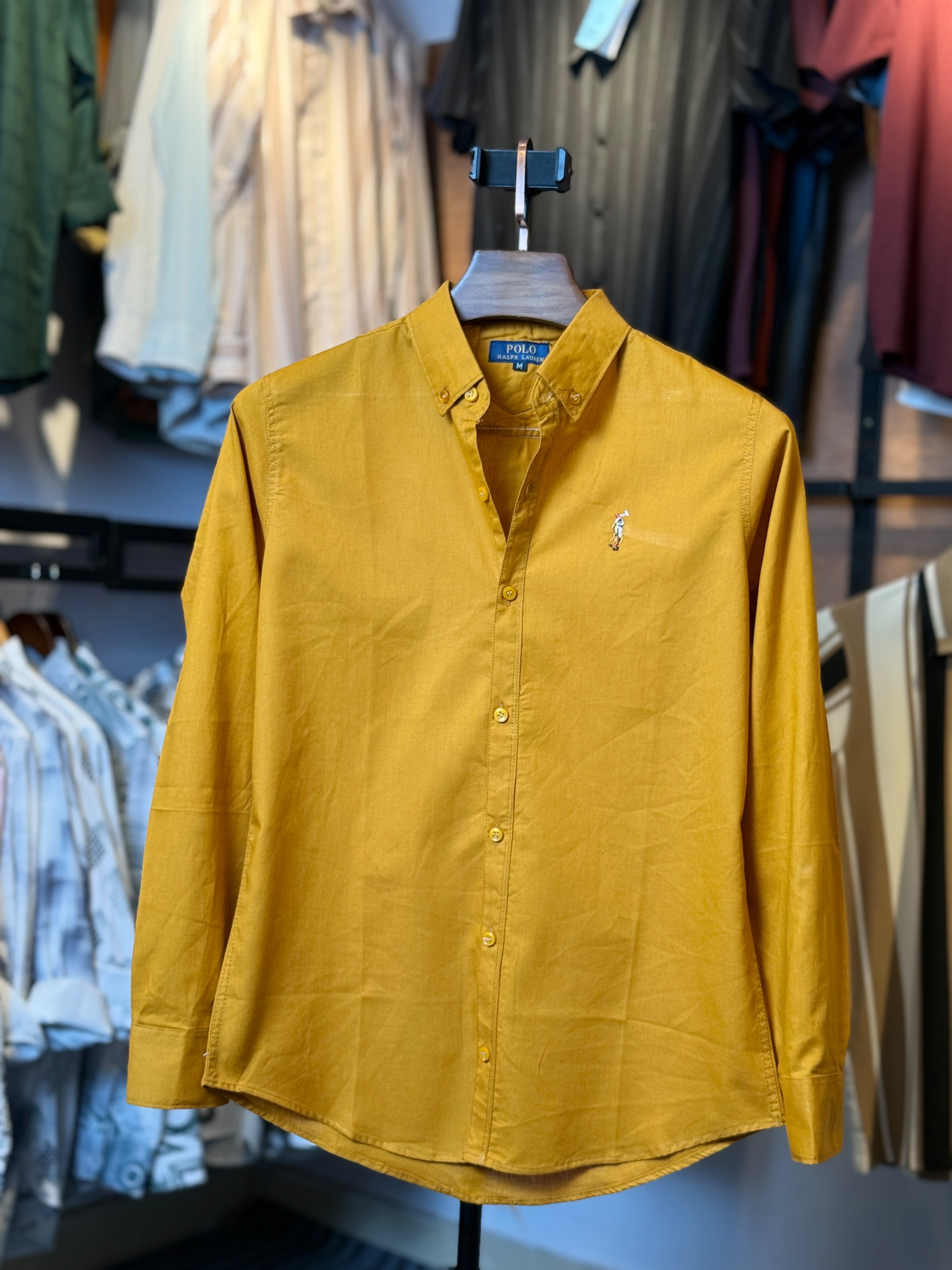 SOFT OXFORD COTTON FABRIC SHIRT (Wash)